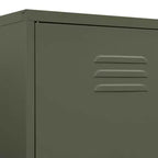 vidaXL Kleiderschrank olivgrün 89,9 x 50 x 180,1 cm aus Stahl