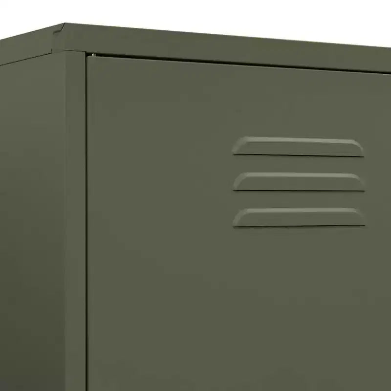 vidaXL Kleiderschrank olivgrün 89,9 x 50 x 180,1 cm aus Stahl