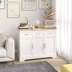 Buffet moderne de cuisine avec rangement, îlot de cuisine, meuble de salle à manger et mobilier de salon