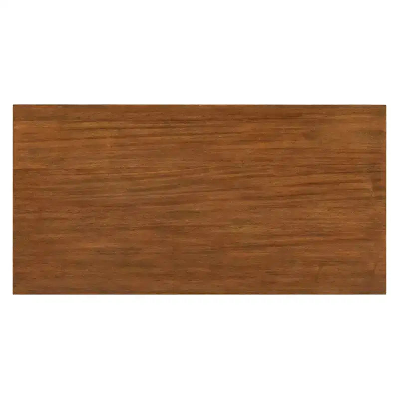 Conjunto Homy Casa de mesa de jantar e cadeiras de 5 peças, de altura de balcão, com prateleiras de arrumação, branco e nogueira, estilo quinta moderna