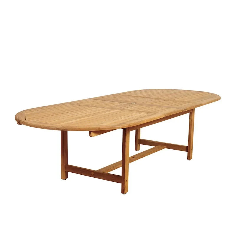 Conjunto de jantar extensível de exterior Amazonia Teak Sessa com 13 peças - 13 peças
