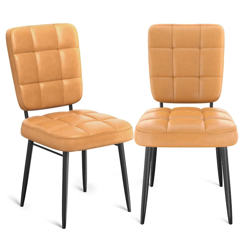 Conjunto de 2/4/6/8 cadeiras de jantar modernas, cadeiras de cozinha estofadas com almofada espessa para sala de jantar