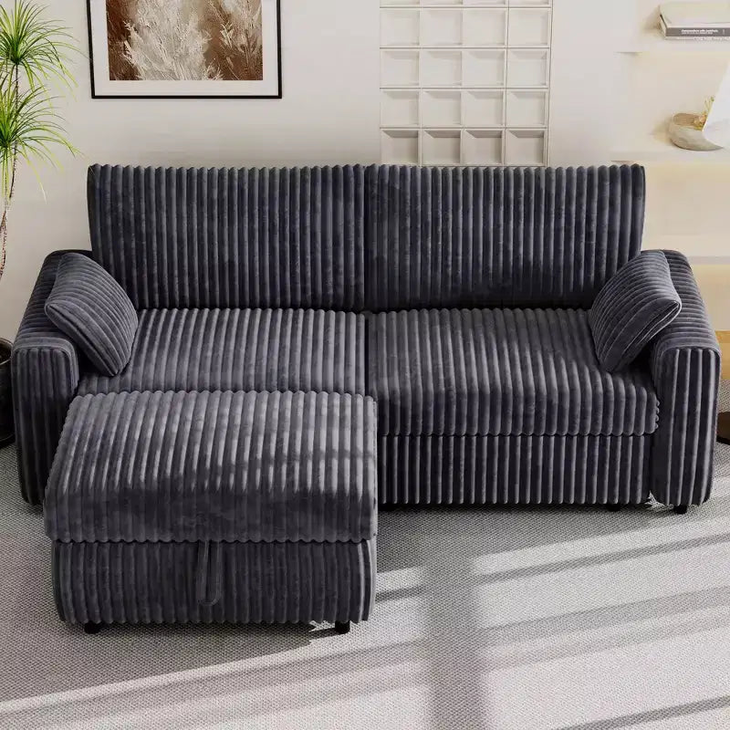 Modulares Cord-Sofaelement von Dyonery mit abnehmbaren, waschbaren Bezügen