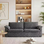 Dyonery 86 Cloud Loveseat-Sofa mit tiefer Sitzfläche und breiten Armlehnenkissen, stabilem Rahmen und atmungsaktivem ergonomischem Design
