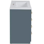 Badkamermeubel voor enkele wastafel van 30 met kast en 3 laden - zwart / blauw / groen / indigo / wit