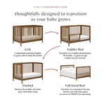 Babyletto Swell 4-in-1 umbaubares Kinderbett mit Umbausatz zum Kleinkinderbett