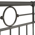 Schwarzes Metallbett