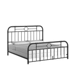 Schwarzes Metallbett