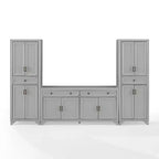 Set da 3 pezzi Tara di credenza e dispensa effetto usurato - Crosley