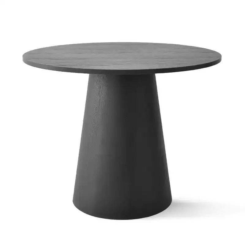 Set da pranzo compatto per 2 persone, sedie imbottite beige, tavolo da pranzo rotondo con piedistallo, arredo moderno compatto per cucina - Panipeachy