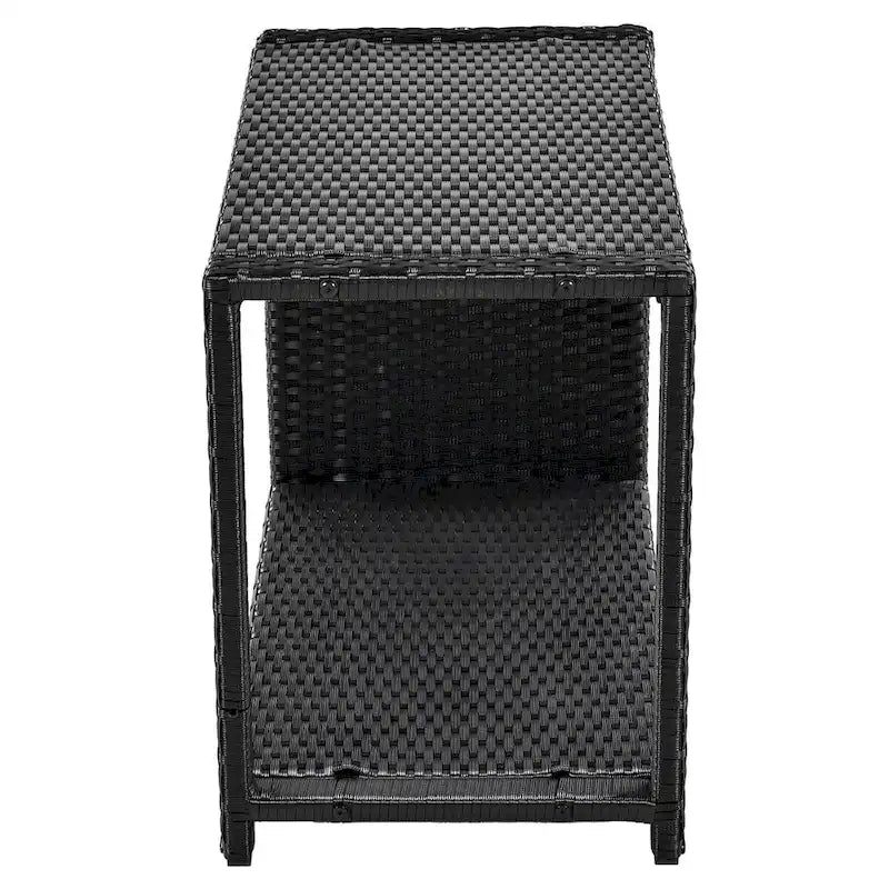 Spa-Umrandung, Spa-Gestell, viereckiges Outdoor-Lounge-Set aus Polyrattan