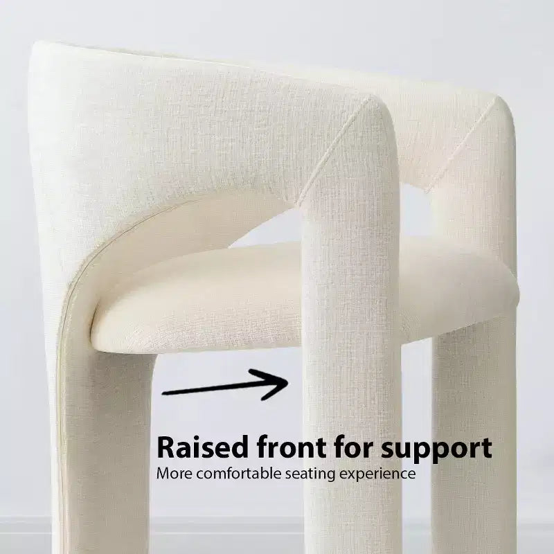 Set da pranzo compatto per 2 persone, sedie imbottite beige, tavolo da pranzo rotondo con piedistallo, arredo moderno compatto per cucina - Panipeachy