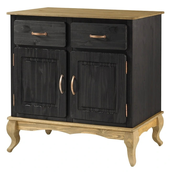 Grünes Buffet-Sideboard aus Holz