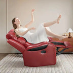 Fauteuil inclinable grand format en similicuir, design américain, pour le salon