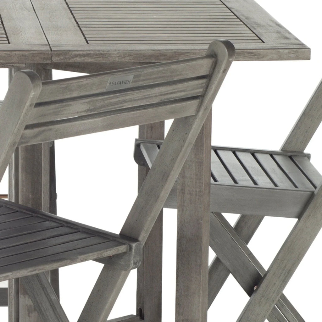 SAFAVIEH Outdoor Brandy 5dílná sestava venkovního jídelního stolu - 43Wx35Dx29H