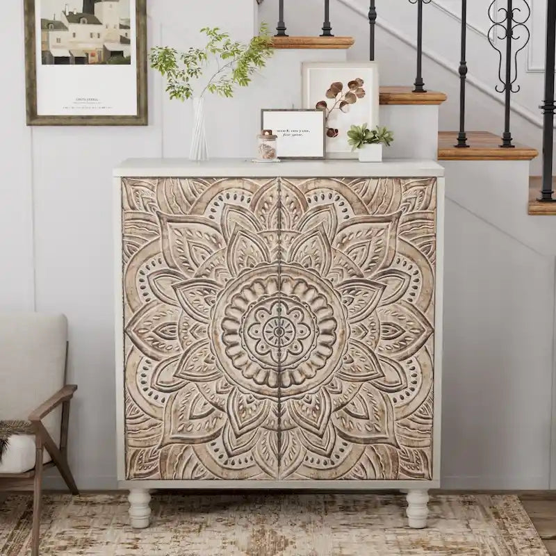 COSIEST Vintage-Sideboard und Buffet-Schrank