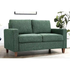 Miles modernes Zweisitzer-Sofa im Mid-Century-Stil mit wendbaren Rückenkissen, groß
