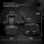 Gaming-Sessel – Gaming-Sessel mit Liegefunktion und Fußstütze