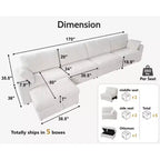 Modulares Cord-Sofaelement von Dyonery mit abnehmbaren, waschbaren Bezügen
