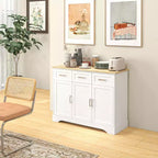 Buffet moderne de cuisine avec rangement, îlot de cuisine, meuble de salle à manger et mobilier de salon