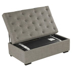 Klappbares Schlafsofa, 49,6-Zoll-Hocker mit klappbarem Schlafsofa, umwandelbarer Schlafhocker mit Memoryschaum-Matratze und getuftetem Design