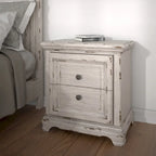 Conjunto de quarto Palisade de 5 peças, branco antigo