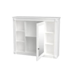 36-Zoll moderner Waschtischunterschrank mit Aufsatzwaschbecken und Spiegelschrank, 2 Türen und 2 Schubladen