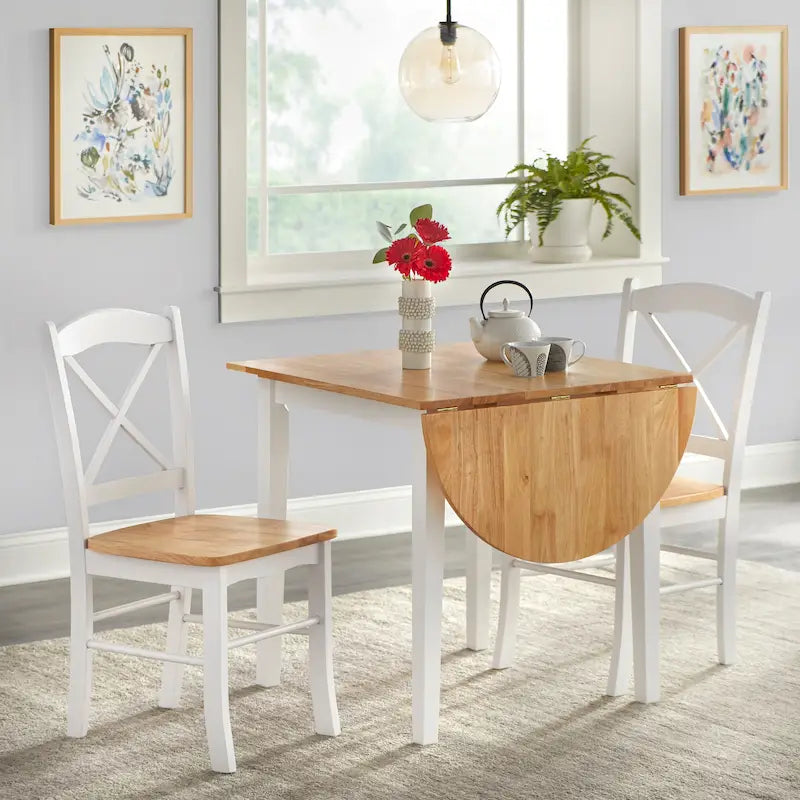 Simple Living Venkovská 3dílná jídelní sestava s rozkládací deskou