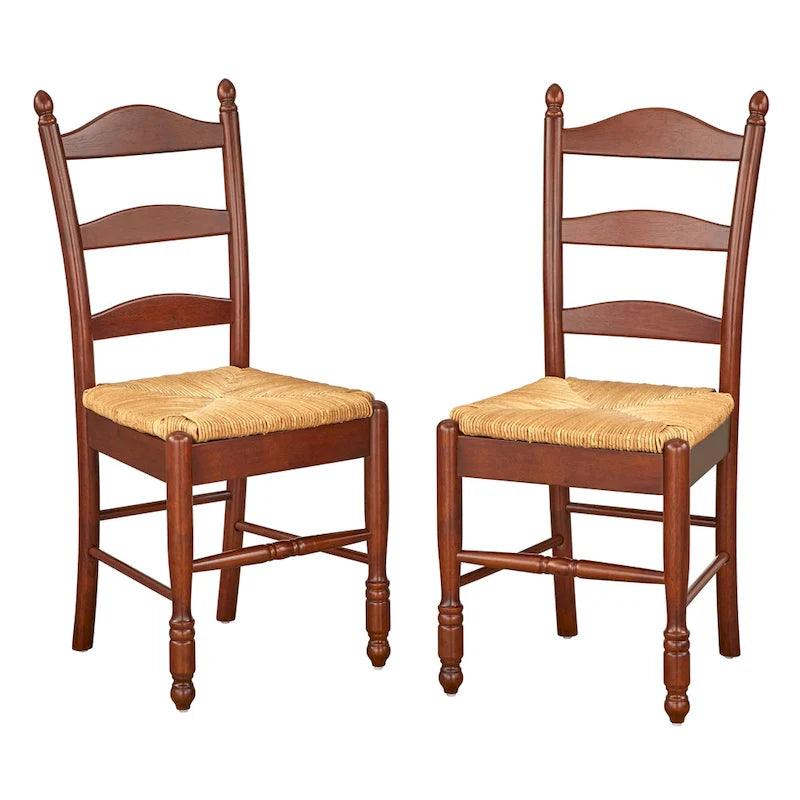 Simple Living Jessie eetkamerstoelen met ladderleuning (set van 2)