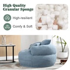 Runder Lazy-Sofa-Sessel -C Weiß/Blau/Grau/Gelb/Orange/Rosarot/Marineblau/Grün, Einzel- und Zweisitzer