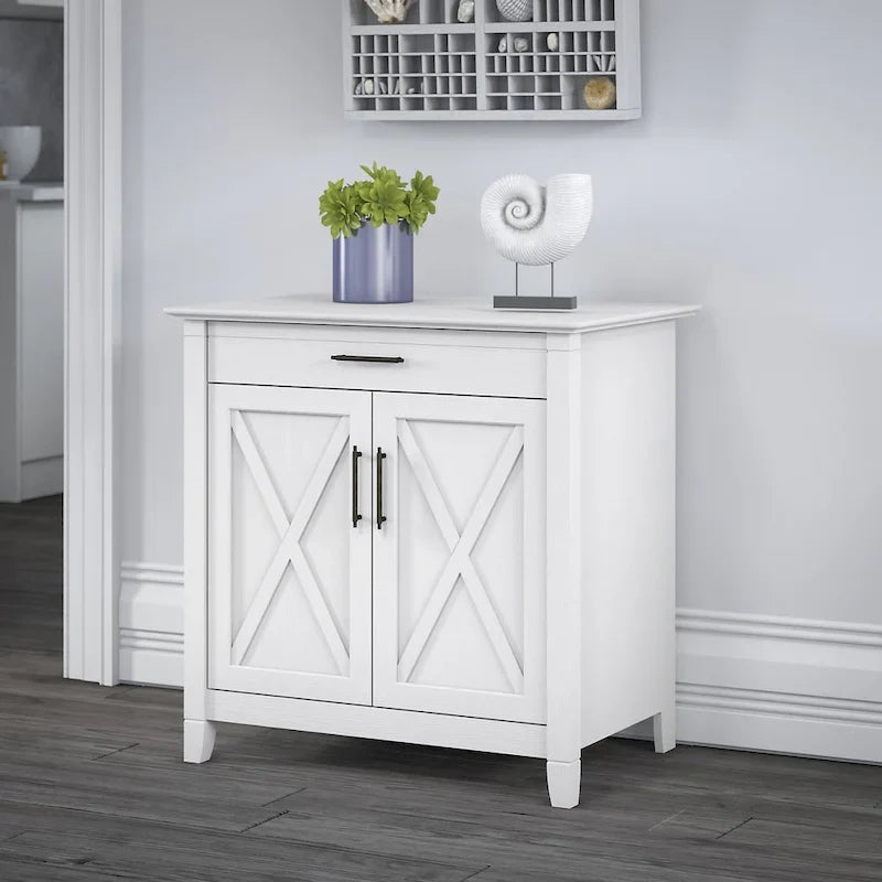 Sekretářský stůl Key West s úložnou skříňkou od Bush Furniture