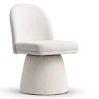Ensemble de 6 chaises de salle à manger modernes pivotantes à 360°, sans accoudoirs, avec piètement de style piédestal, chaises d’appoint élégantes pour la cuisine, la salle à manger ou le bureau -Panipeachy