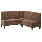 Conjunto de banqueta estofada de 3 peças Lifestorey Kerrington com costas caneladas