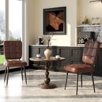Conjunto de 2/4/6/8 cadeiras de jantar modernas, cadeiras de cozinha estofadas com almofada espessa para sala de jantar