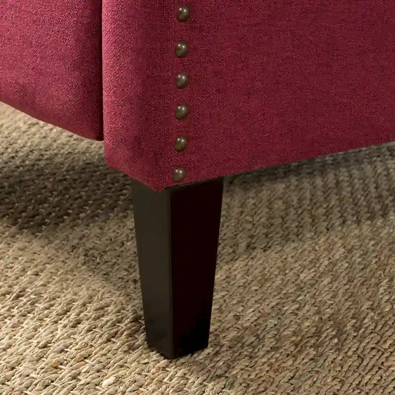 Ohrensessel mit Rückwärtsneigefunktion, gepolstert, klassischer Stil, dekorativer Sessel fürs Wohnzimmer