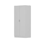 2-Door Wardrobe Armoires Freestanding Bedroom Armoire with Hanging Rod
