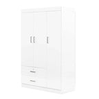 Guarda-roupa com 3 portas e 2 gavetas