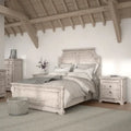 Conjunto de quarto Palisade de 5 peças, branco antigo
