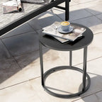 Fauteuils papasan d’extérieur avec coussin, en rotin PE, confortables pour la terrasse avec table d’appoint