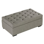 Klappbares Schlafsofa, 49,6-Zoll-Hocker mit klappbarem Schlafsofa, umwandelbarer Schlafhocker mit Memoryschaum-Matratze und getuftetem Design