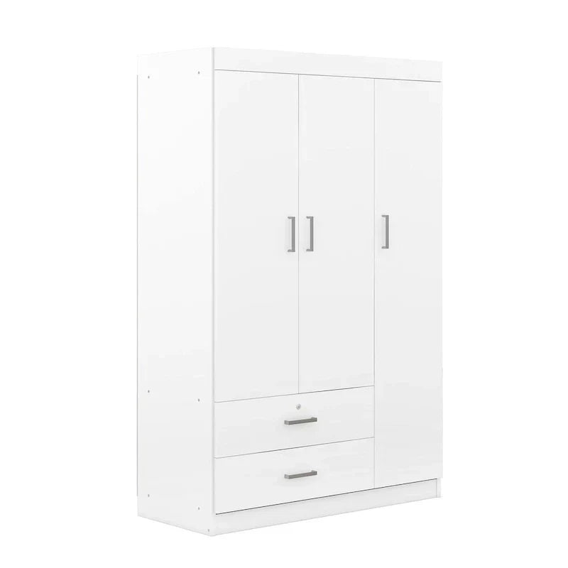 Guarda-roupa com 3 portas e 2 gavetas