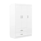 Guarda-roupa com 3 portas e 2 gavetas
