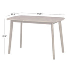 Čtyřdílný jídelní set Nettie z masivního dřeva Simple Living