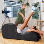 Elegantní lenoška Avana na jógu - vyrobeno v USA - skvělá na protahování, relaxaci, cvičení a další aktivity, 60D x 18W x 26H palců, světle šedá