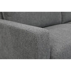 Miles modernes Zweisitzer-Sofa im Mid-Century-Stil mit wendbaren Rückenkissen, groß