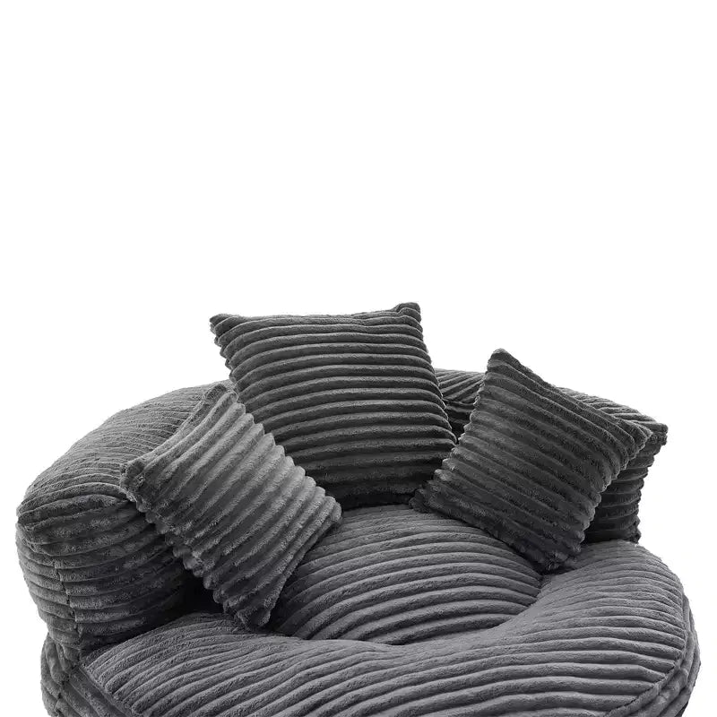 Sitzsack-Sofa für Erwachsene und Kinder, übergroßer Cord-Sitzsack mit 3 Kissen und Armlehne für Wohnzimmer oder Schlafzimmer