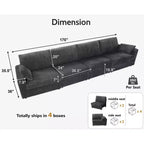 Modulares Cord-Sofaelement von Dyonery mit abnehmbaren, waschbaren Bezügen