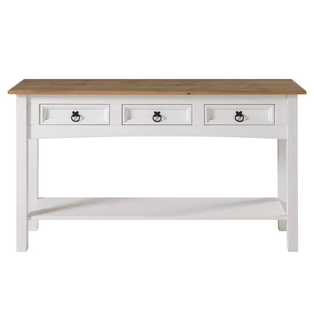 Holzkonsolentisch für den Flur mit 3 Schubladen Corona | Furniture Dash – N/A