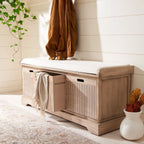 Úložná lavice SAFAVIEH Fiorello se 3 zásuvkami a polstrováním - 47.3 W x 15 L x 19 H - 47Wx15Dx19H