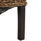 Conjunto de 2 cadeiras de jantar em vime natural 19W x 22D x 41H, estilo boho costeiro